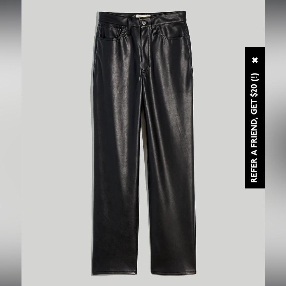 Faux Leather Perfect Vintage Straight Jean